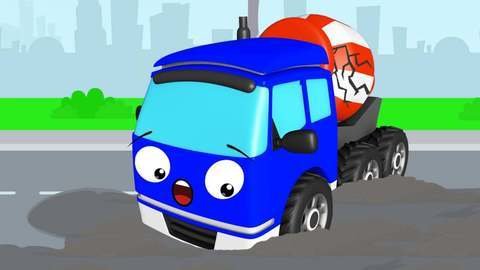 Free Car Cartoon For Kids- Watch Online Video Of The Multiple Car Accident  Caused By A Purple Car Thief That Is Being Chased By A Hero Police Car