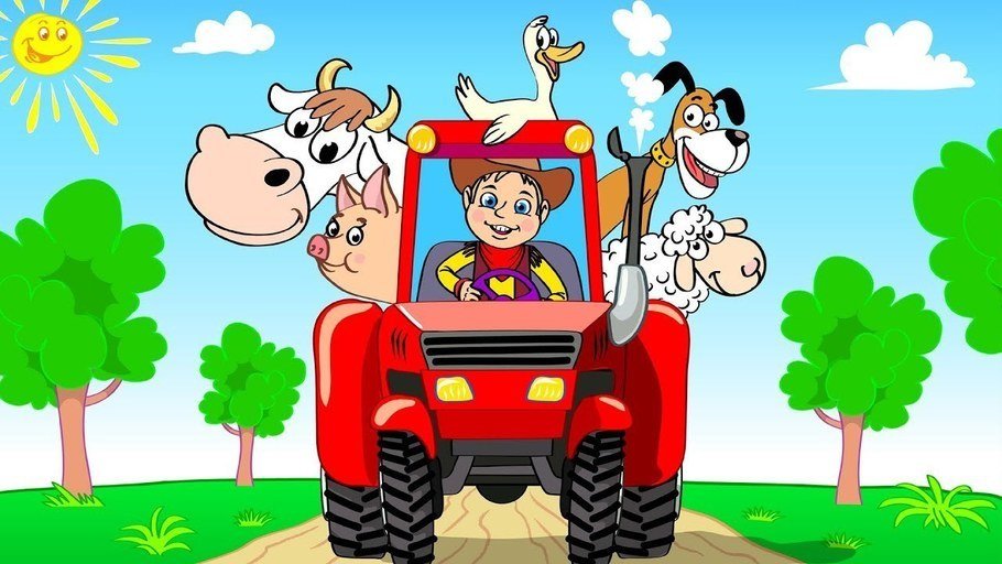 Cartoon For Toddlers About Animals With Old MacDonald Had a Farm Baby Song