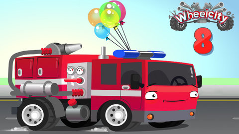Ein Zeichentrickfilm Uber Autos Aus Wheelcity Lila Der Krankenwagen Rettet Flashs Geburtstag