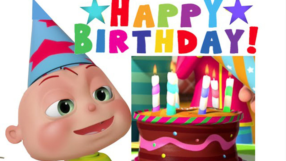 Bright Cartoon For Kids With Happy Birthday Song | Best Nursery Rhymes